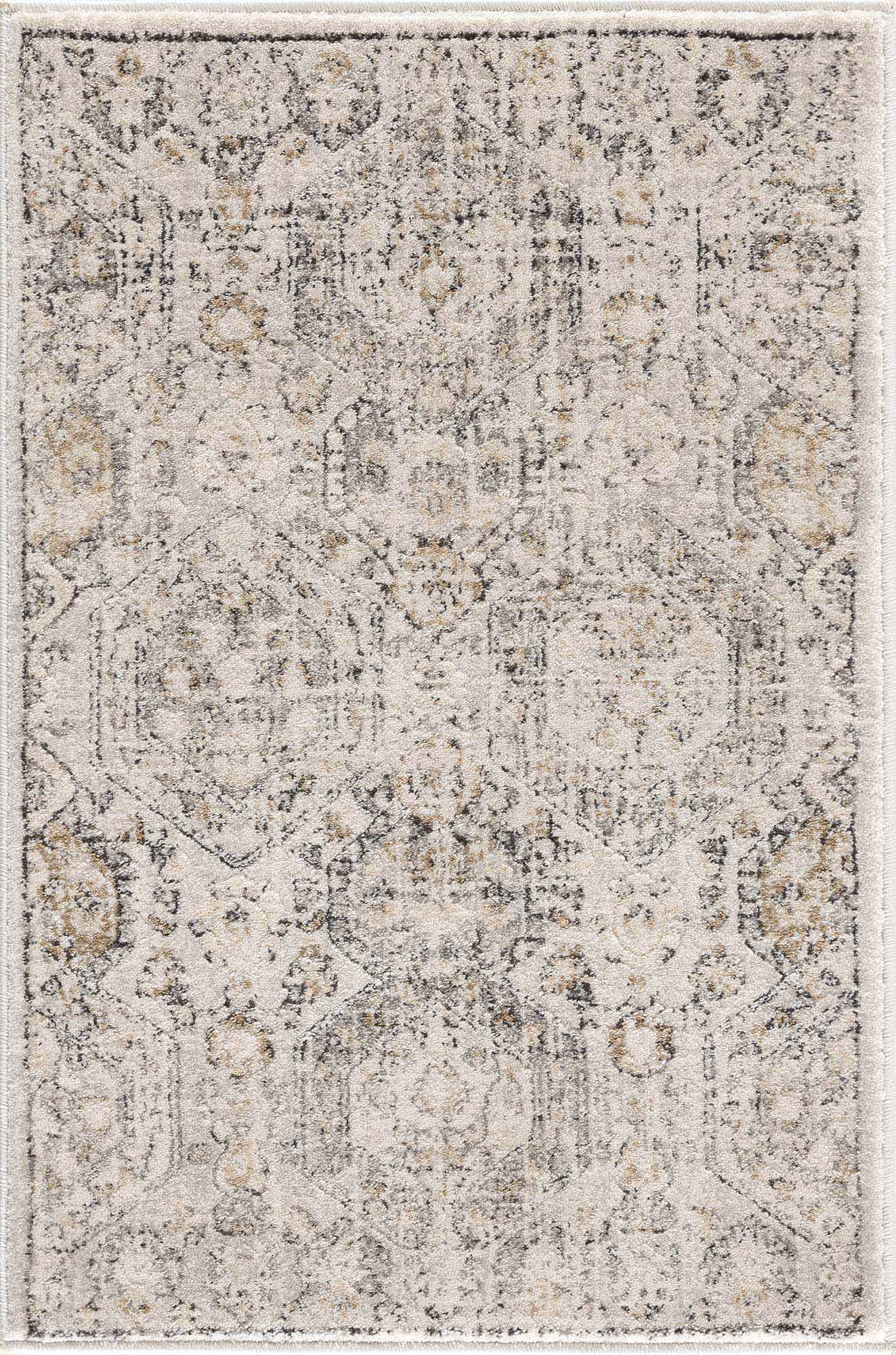 "Small Parkerfield Area Rug with Moroccan farmhouse design, ideal for compact spaces needing a touch of rustic elegance."