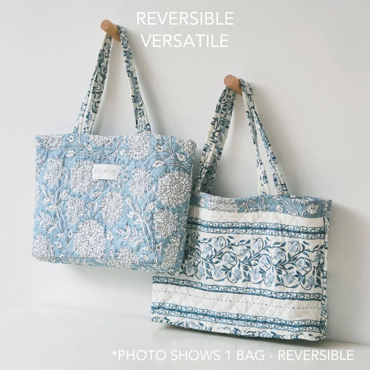 Coastal Tote Bag - Adare Blue