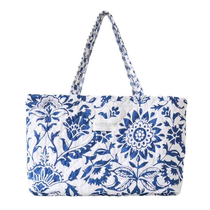 Coastal Tote Bag - Clara Blue