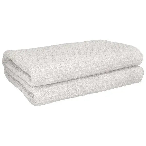 Cotton Herringbone & Honeycomb Weave All Season Blanket 2 PK by Rifz Textiles Inc