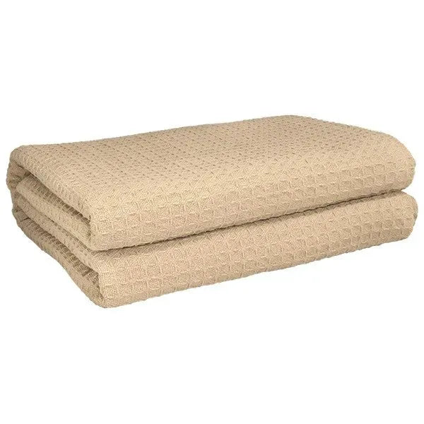 Cotton Herringbone & Honeycomb Weave All Season Blanket 2 PK by Rifz Textiles Inc