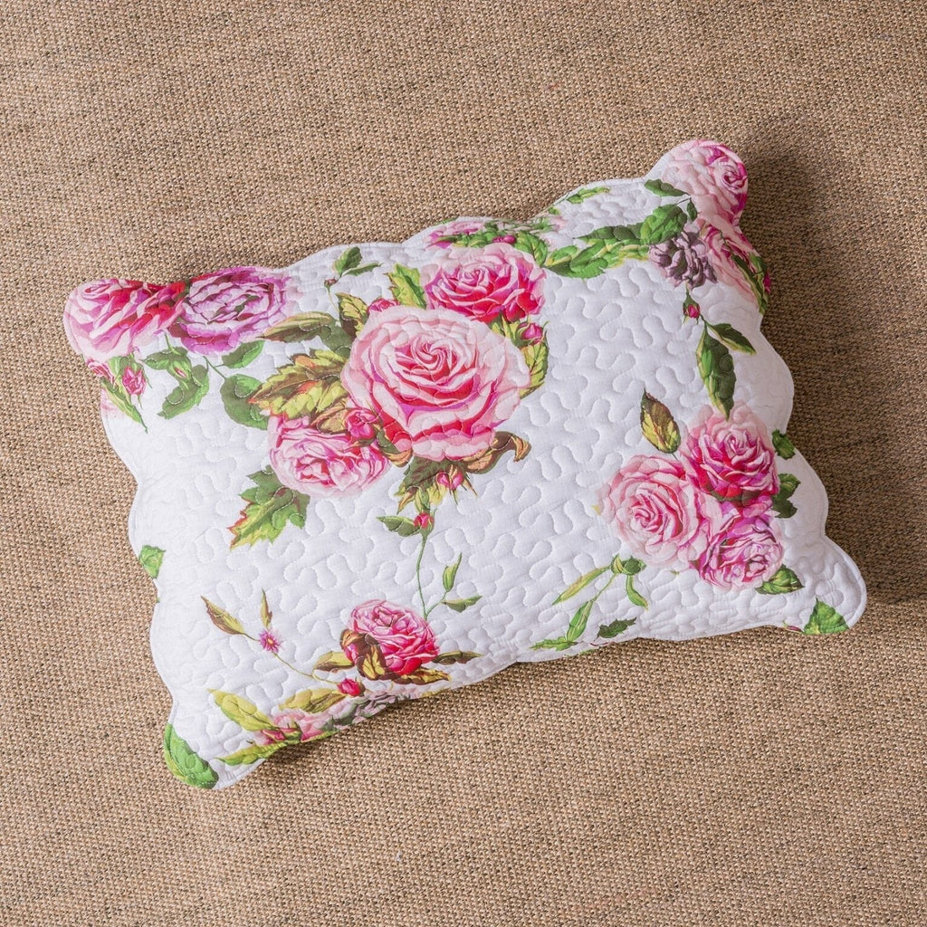 Bedding Bed in a Bag Bundle Set - Romantic Roses Lovely Blooming Floral Bedding Set