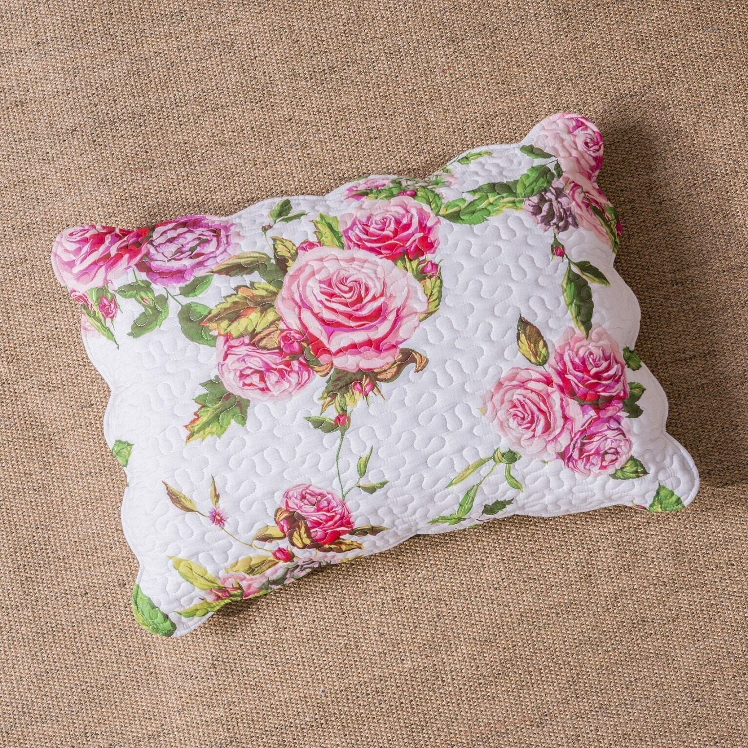 Bedding Bed in a Bag Bundle Set - Romantic Roses Lovely Blooming Floral Bedding Set