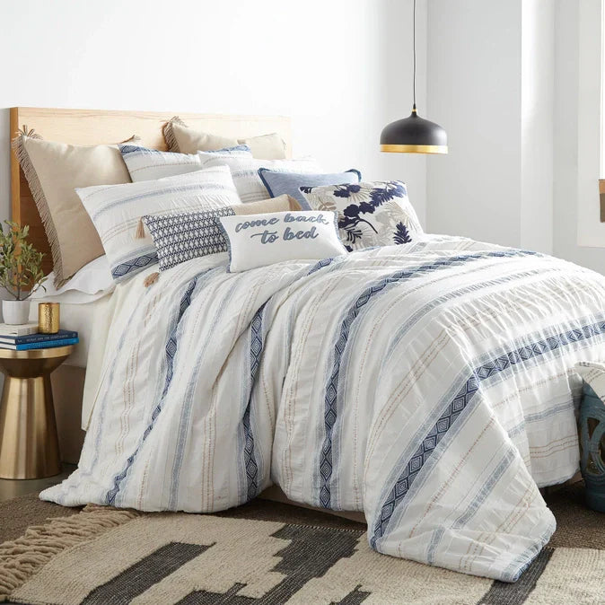 Pickford Cotton Comforter Set - Coastal & Nautical Bedding Sets - Blue