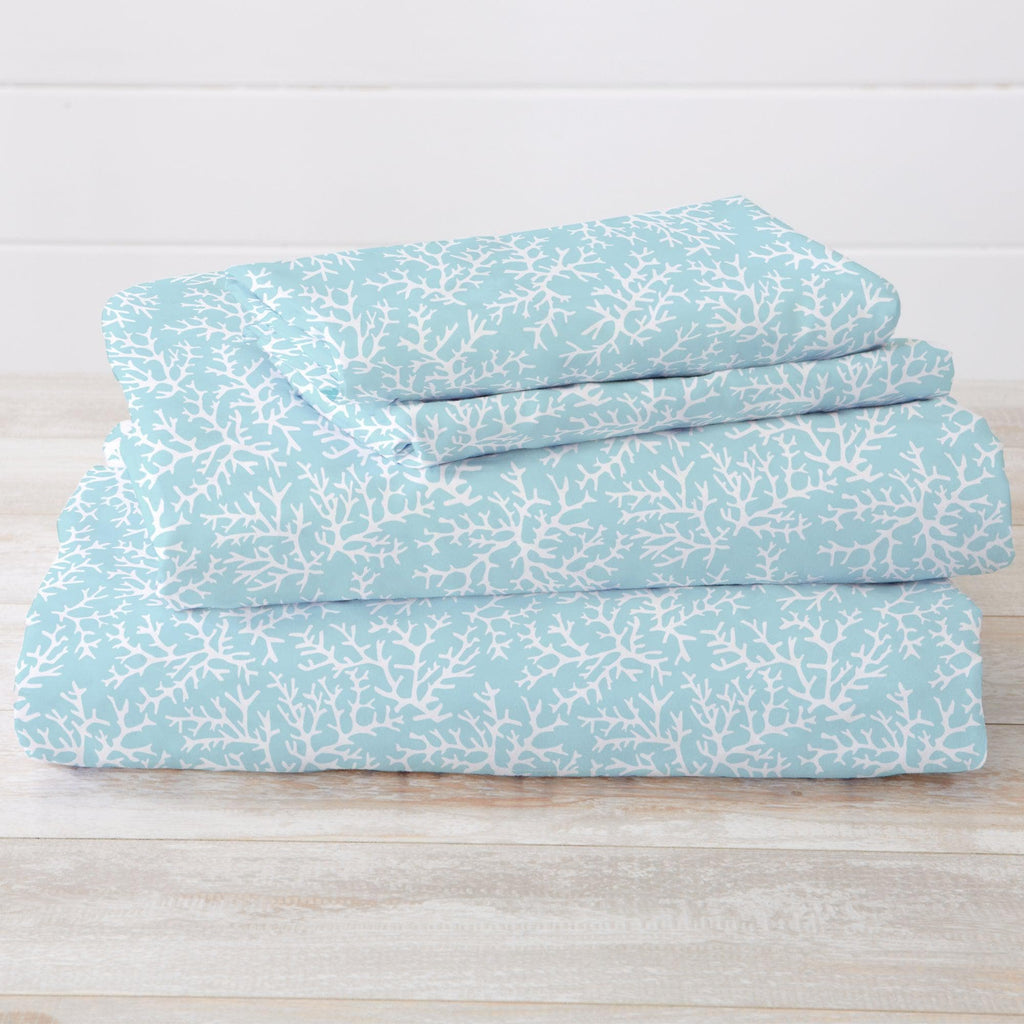 Coastal Microfiber Sheet Sets - Newport - Coastal Bedding
