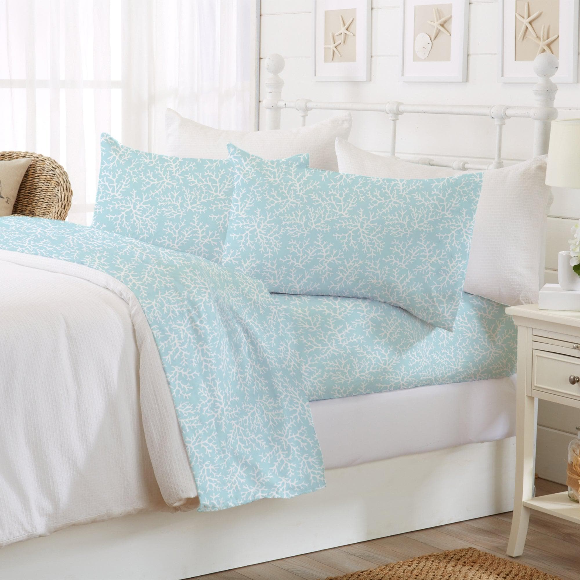 Coastal Microfiber Sheet Sets - Newport - Coastal Bedding