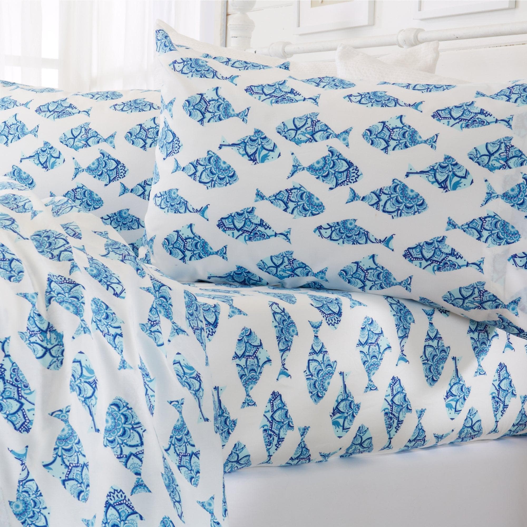 Coastal Microfiber Sheet Sets - Newport - Coastal Bedding