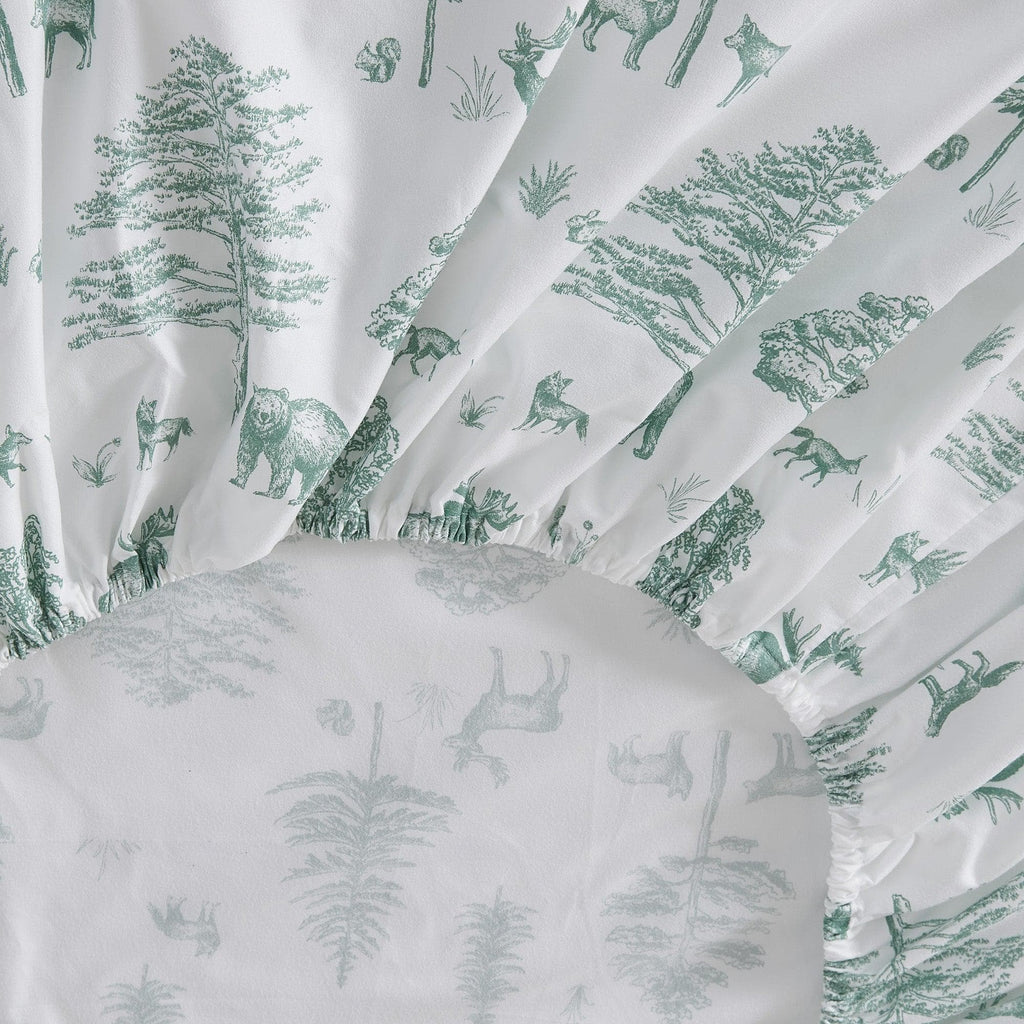 Lodge Microfiber Sheet - Mountain Ridge - Outdoor & Christmas Themed Bedding