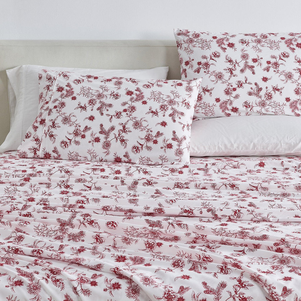 Floral Microfiber Sheet Sets - Delia - Coastal & Floral Themed Bedding
