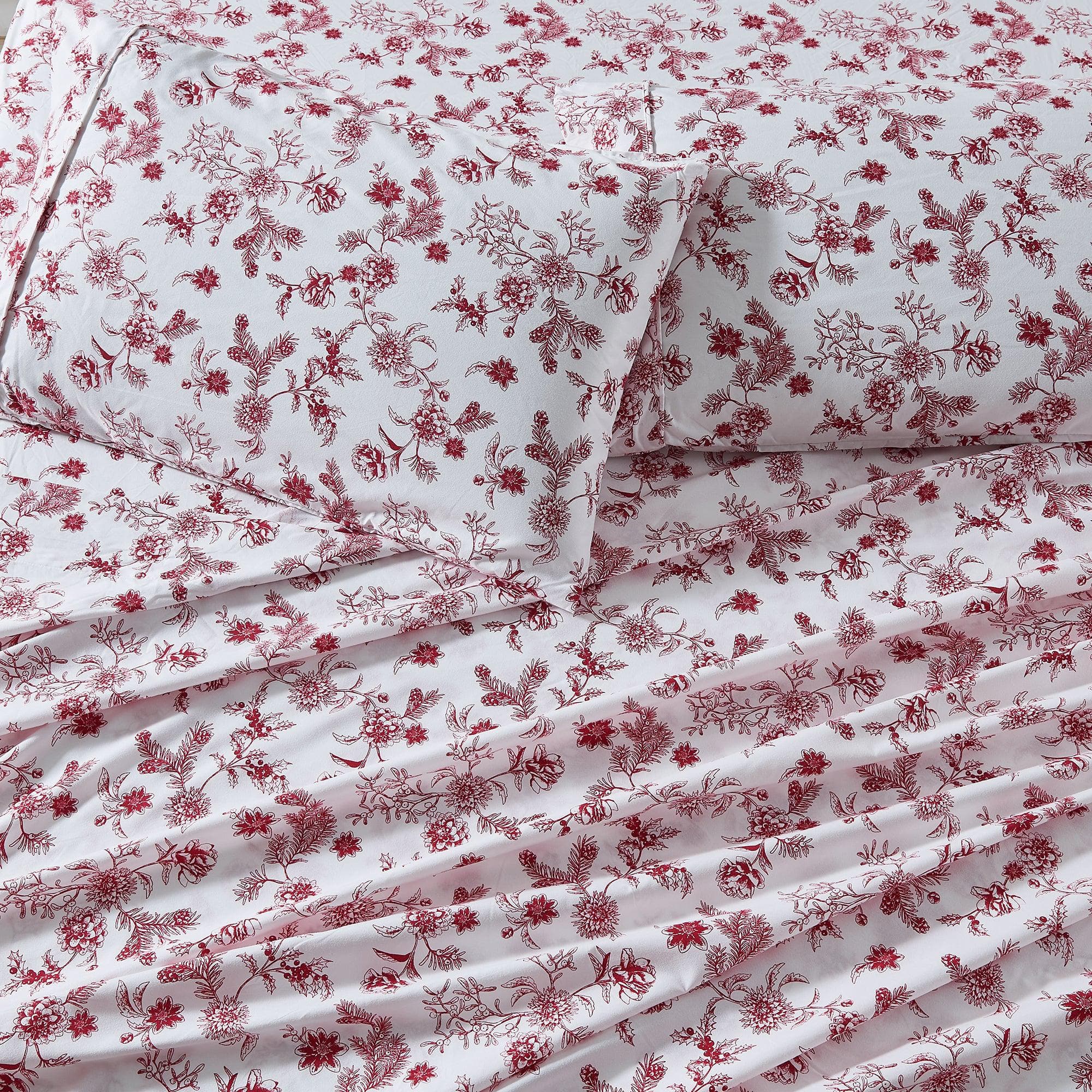 Floral Microfiber Sheet Sets - Delia - Coastal & Floral Themed Bedding