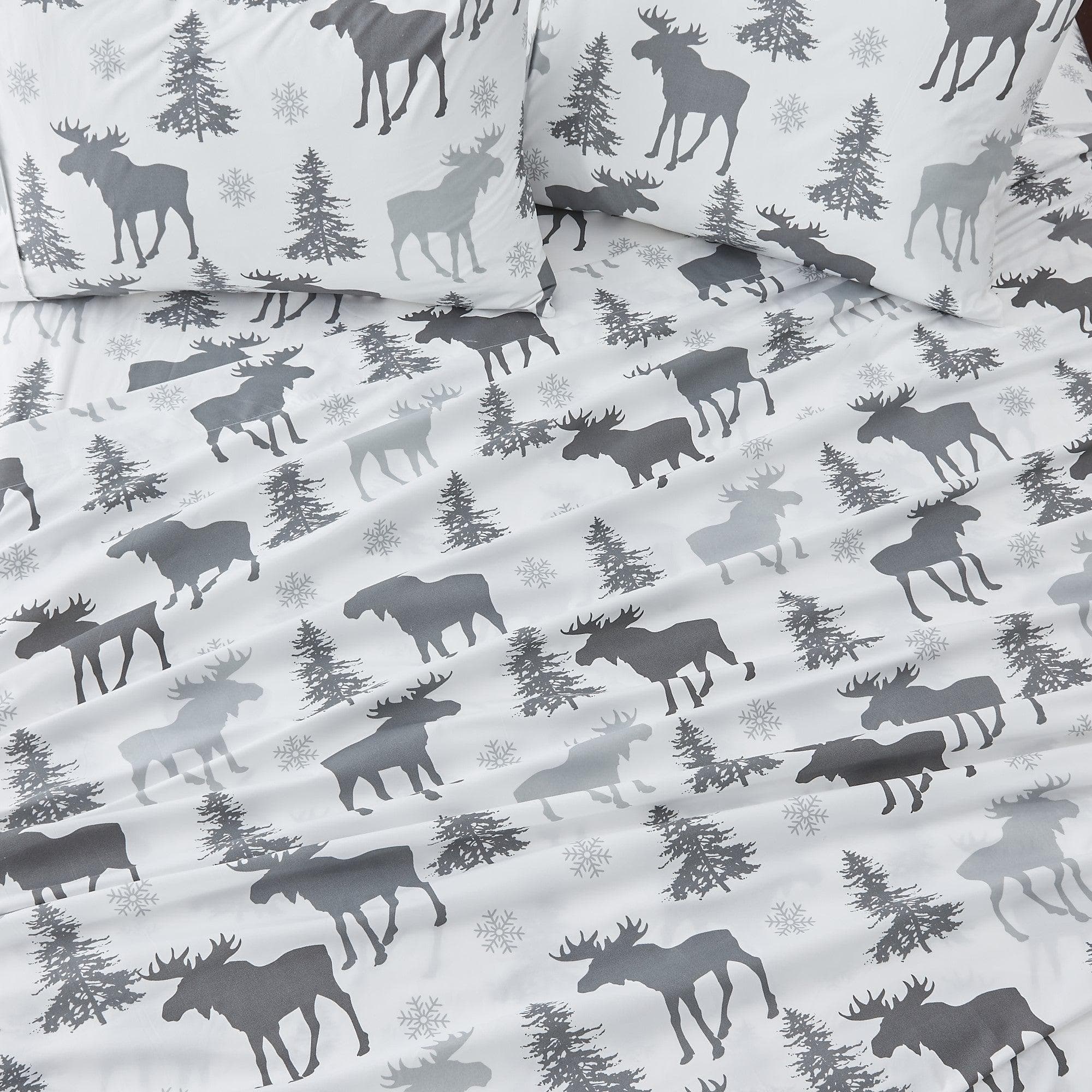 Lodge Microfiber Sheet - Mountain Ridge - Outdoor & Christmas Themed Bedding