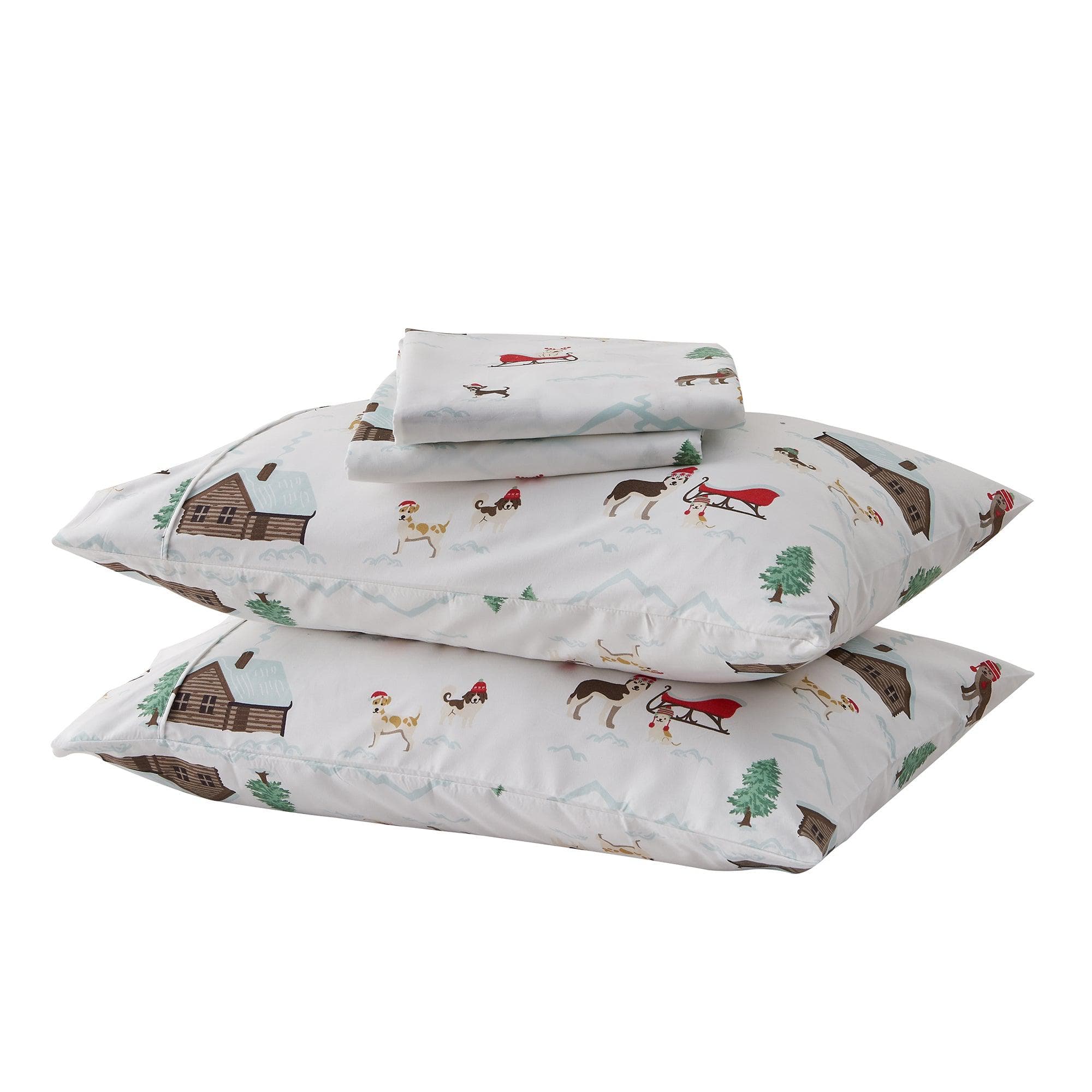 Lodge Microfiber Sheet - Mountain Ridge - Outdoor & Christmas Themed Bedding