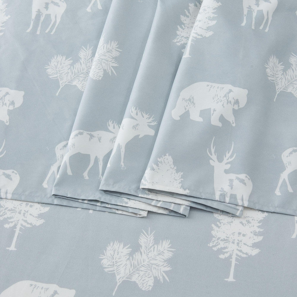 Lodge Microfiber Sheet - Mountain Ridge - Outdoor & Christmas Themed Bedding