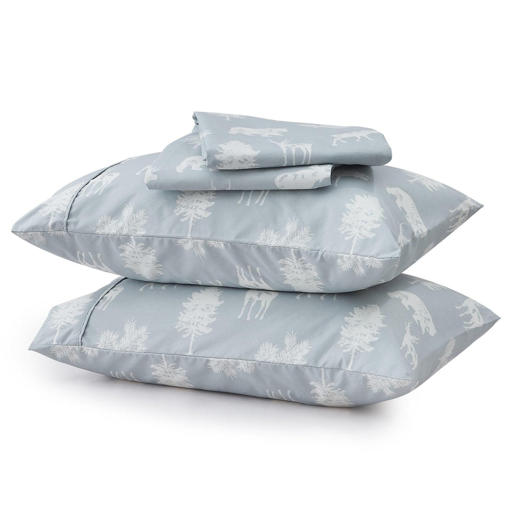 Lodge Microfiber Sheet - Mountain Ridge - Outdoor & Christmas Themed Bedding
