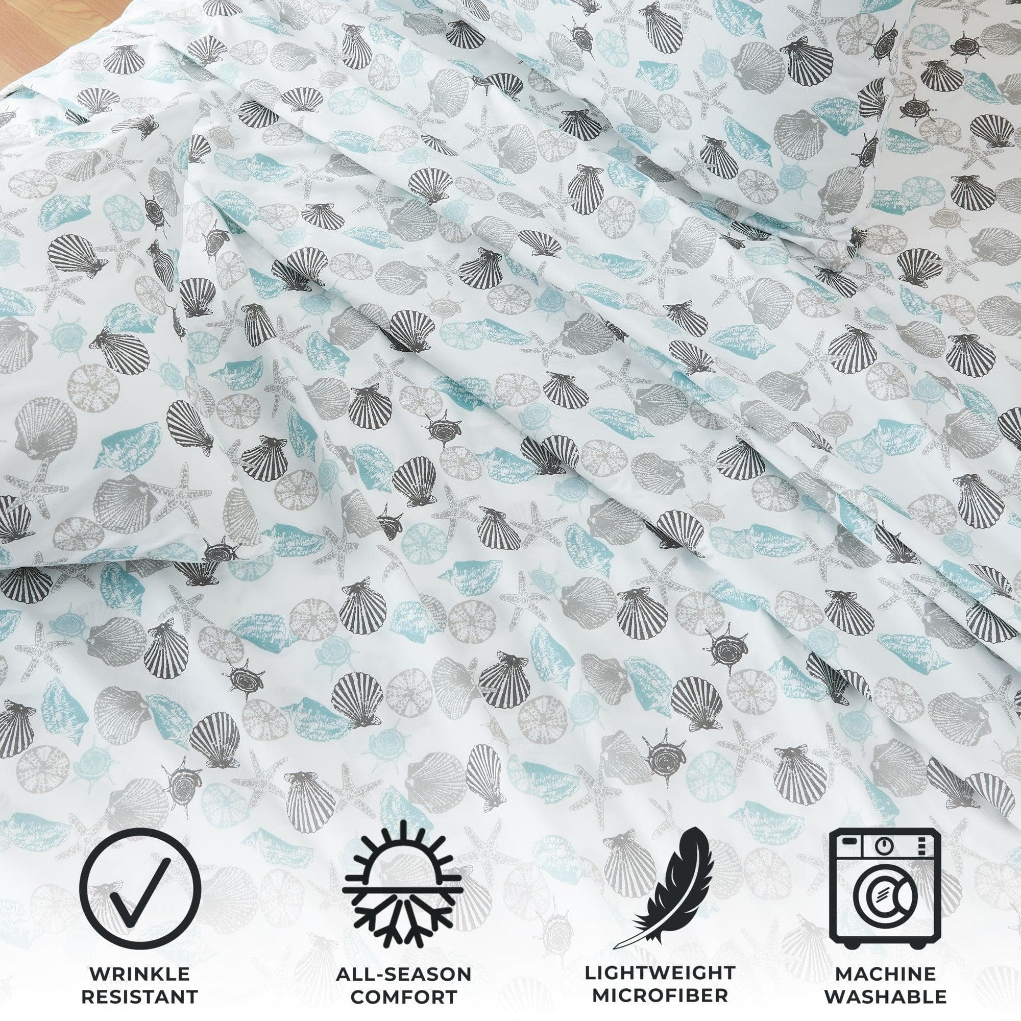 Coastal Microfiber Sheet Sets - Newport - Coastal Bedding