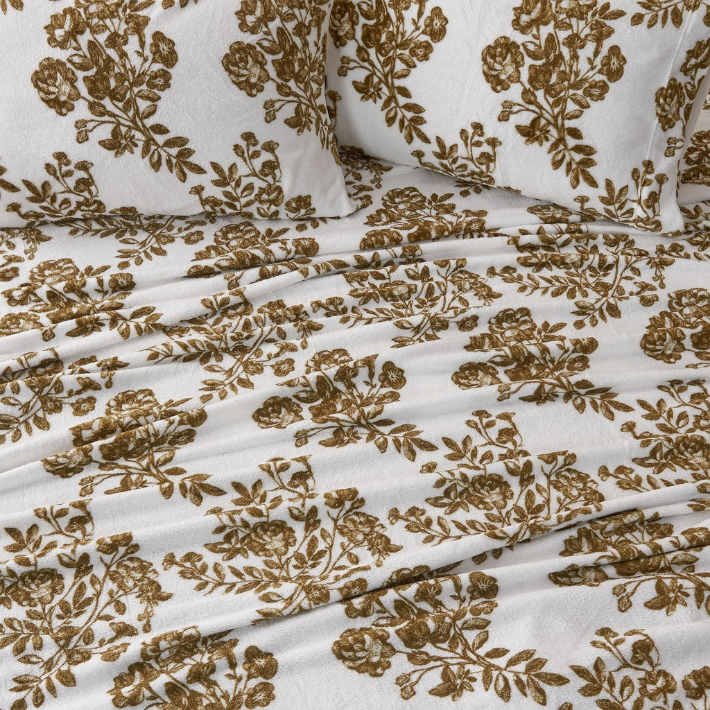 Velvet Luxe Printed Plush Sheet - Winter & Christmas Themed Bedding