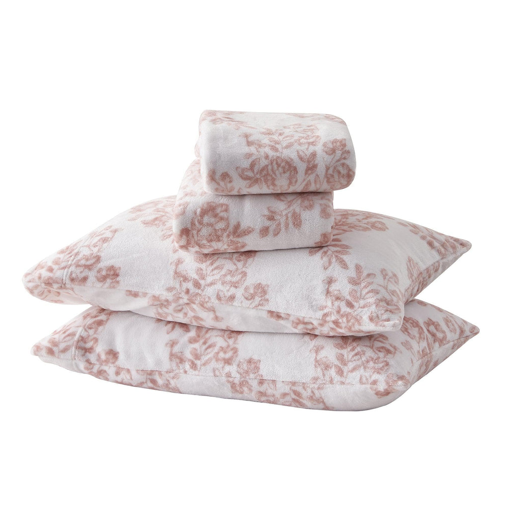 Velvet Luxe Printed Plush Sheet - Winter & Christmas Themed Bedding