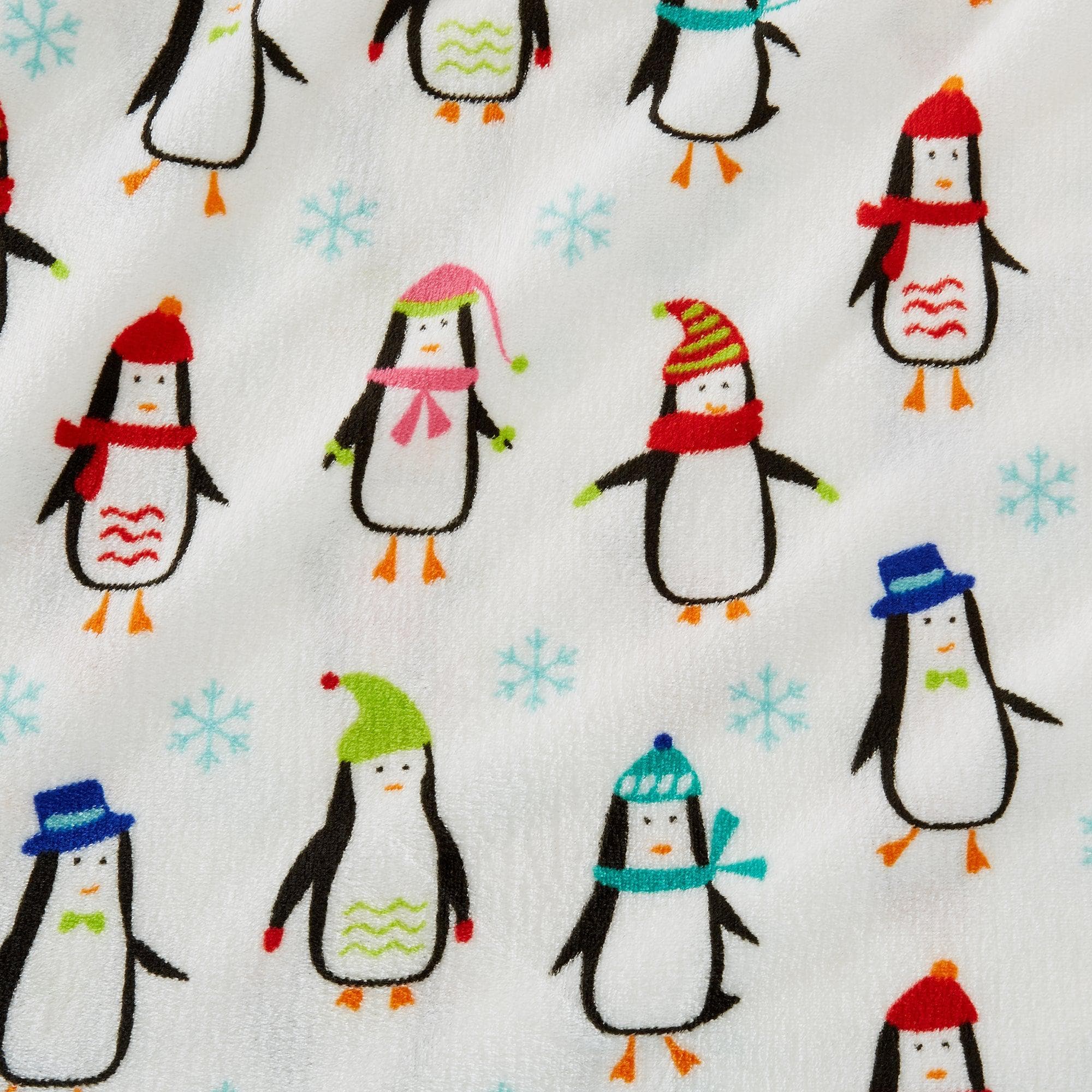 Velvet Luxe Printed Plush Sheet - Winter & Christmas Themed Bedding