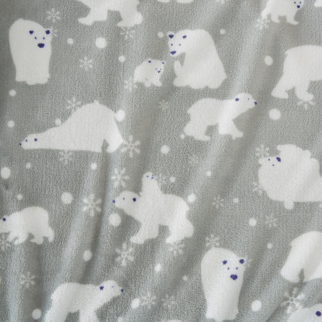 Velvet Luxe Printed Plush Sheet - Winter & Christmas Themed Bedding