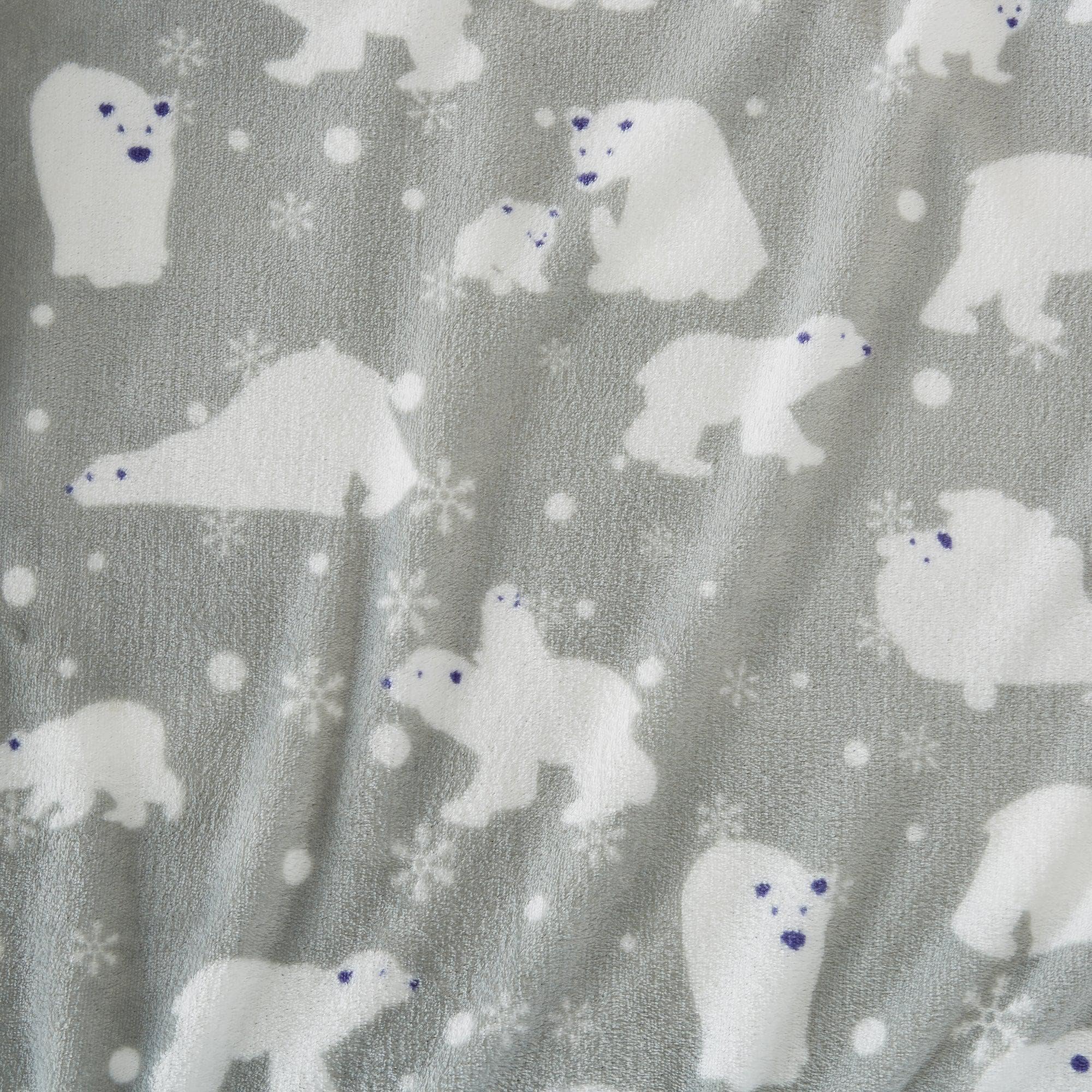 Velvet Luxe Printed Plush Sheet - Winter & Christmas Themed Bedding