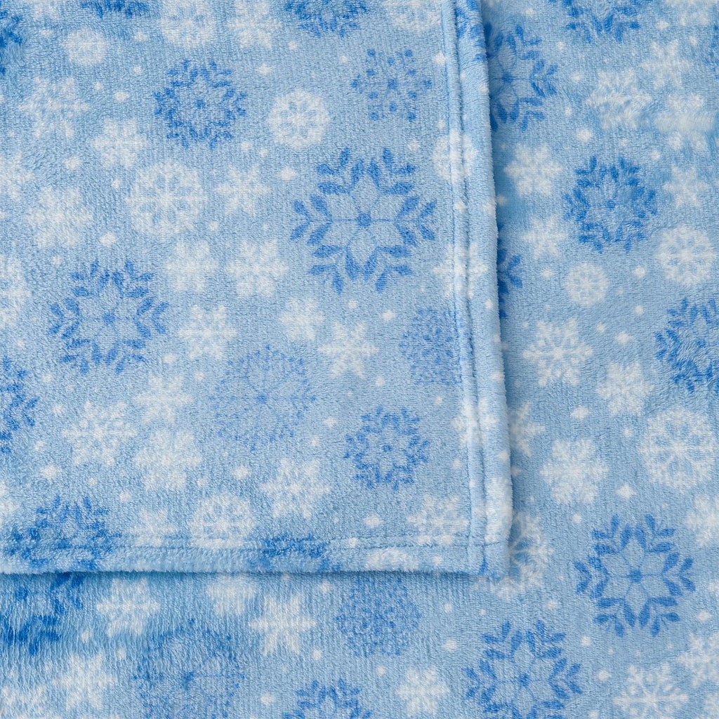 Velvet Luxe Printed Plush Sheet - Winter & Christmas Themed Bedding