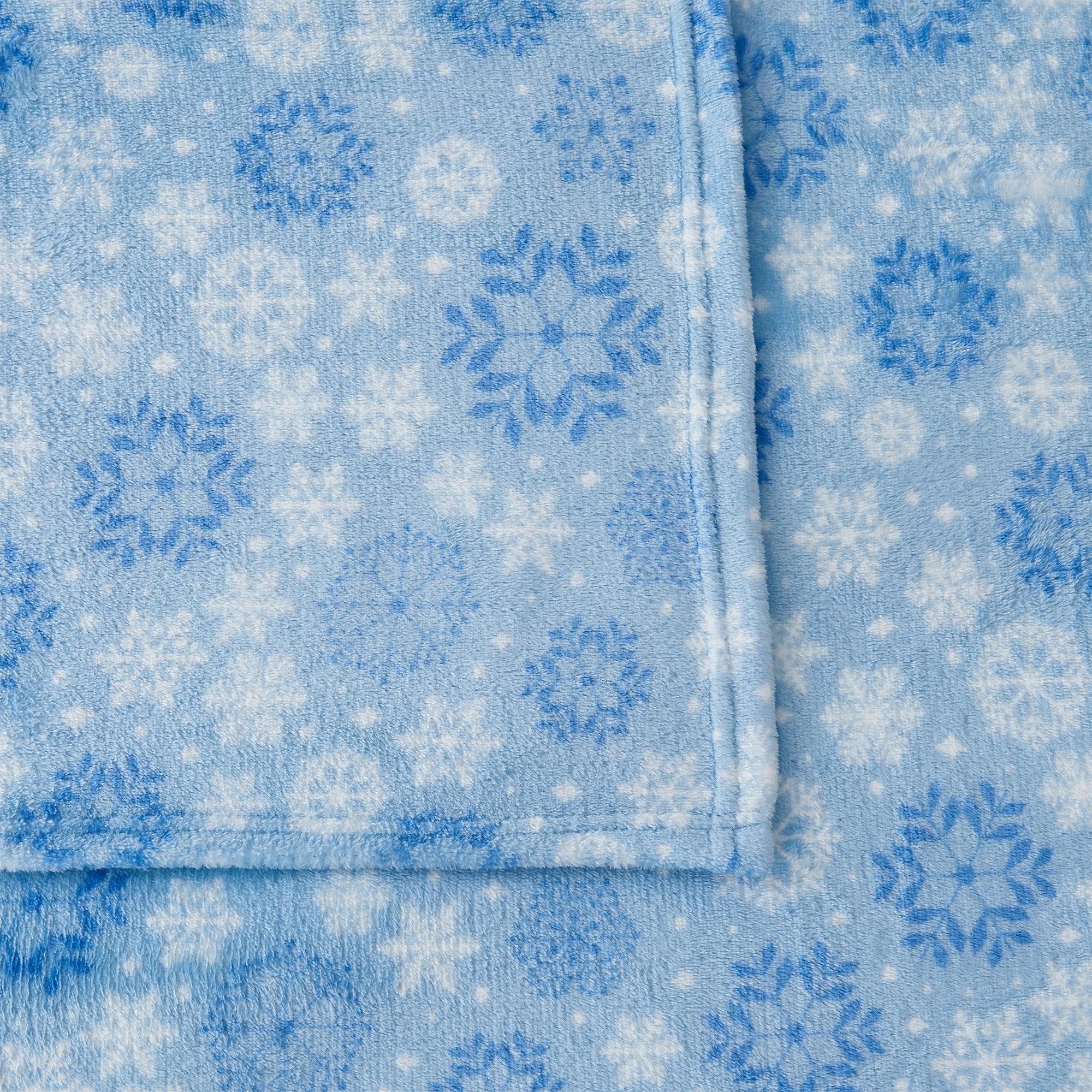 Velvet Luxe Printed Plush Sheet - Winter & Christmas Themed Bedding