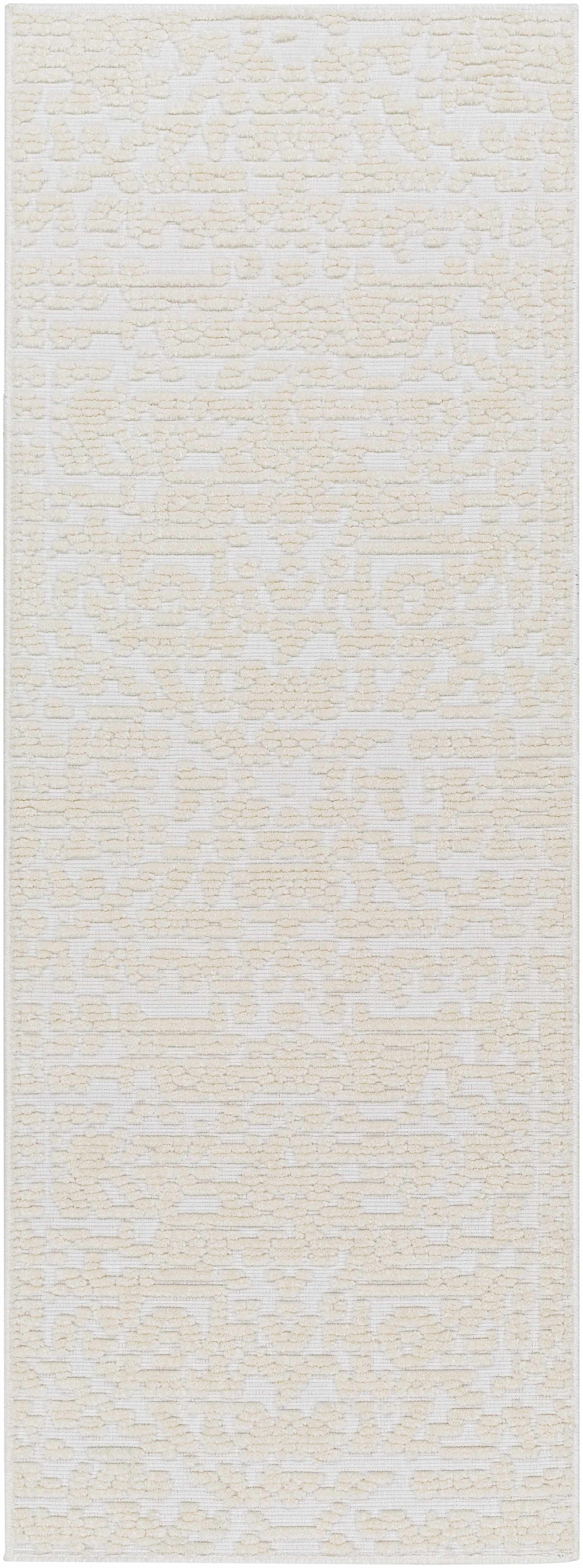 Beren Cream Washable Area Rug - Clearance