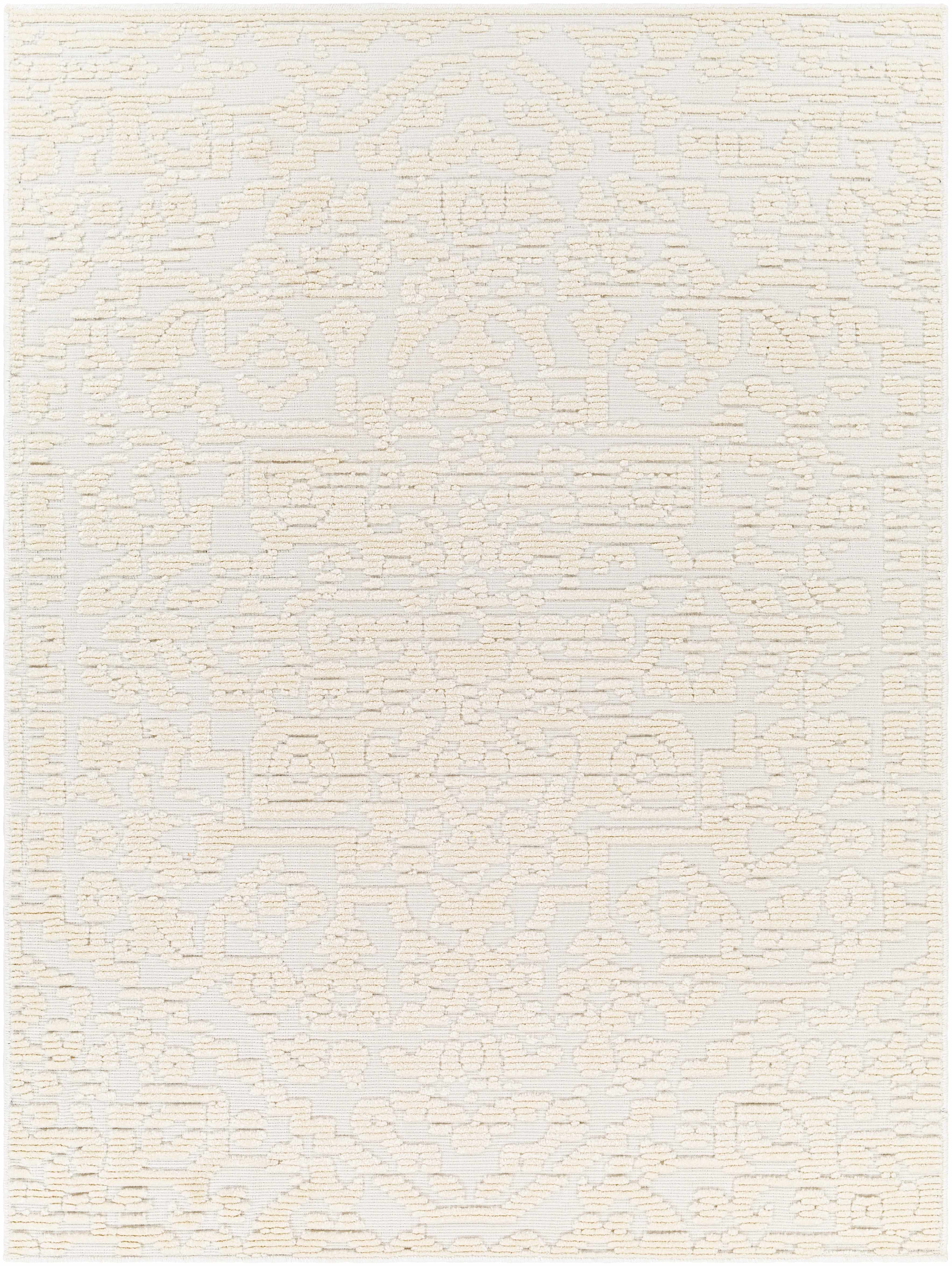Beren Cream Washable Area Rug - Clearance